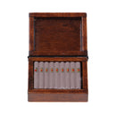 Miniature Wooden Cigar Box Tobacco Humidor for 1/12 Dolls House Life Scenes Decor Accessories