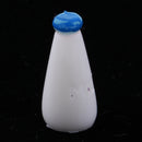 Dollhouse Miniature 4 Pieces Drinking Transparent Milk Bottles Set Blue Cap for 1:12 scale
