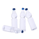 Dollhouse Miniature 4 Pieces Drinking Transparent Spring Water Bottles Set for 1:12 scale