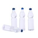 Dollhouse Miniature 4 Pieces Drinking Transparent Spring Water Bottles Set for 1:12 scale