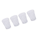 Dollhouse Miniature 4 Pieces Multicolor Drinking Water Glass Cups Set for 1:12 Scale