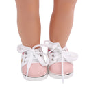 PU Leather Shoes Casual Lace-up Shoes For 18'' American Girl Doll Accessory