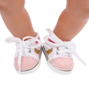 PU Leather Shoes Casual Lace-up Shoes For 18'' American Girl Doll Accessory