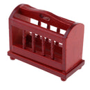 1:12th Floor Clock and Basket Dollhouse Living Room Furniture Decoration