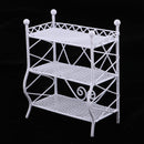 Rectangle Flower Stand Snack Rack 1/12 Dollhouse Miniatures Accs Kids Toy