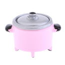 Mini Electric Rice Cooker Toy for 1:12 Doll House Miniature Cookware Accessory Pink