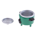 Mini Electric Rice Cooker Toy for 1:12 Doll House Miniature Cookware Accessory Dark Green