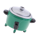 Mini Electric Rice Cooker Toy for 1:12 Doll House Miniature Cookware Accessory Dark Green