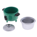 Mini Electric Rice Cooker Toy for 1:12 Doll House Miniature Cookware Accessory Dark Green