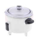 Mini Electric Rice Cooker Toy for 1:12 Doll House Miniature Cookware Accessory White