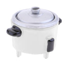 Mini Electric Rice Cooker Toy for 1:12 Doll House Miniature Cookware Accessory White