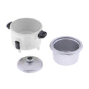 Mini Electric Rice Cooker Toy for 1:12 Doll House Miniature Cookware Accessory White