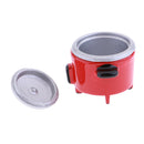 Mini Electric Rice Cooker Toy for 1:12 Doll House Miniature Cookware Accessory Red