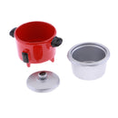 Mini Electric Rice Cooker Toy for 1:12 Doll House Miniature Cookware Accessory Red