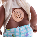 28cm Realistic Baby Doll Vinyl African-American Infant With Beige Outfits
