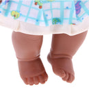 Adorable Simulation Vinyl Baby Doll African-American Girl Newborn Doll With Curly Hair