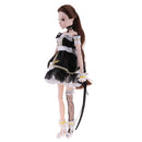 Delicate Handmade 30cm Fashion 14 Joints BJD Vinyl Constellation Doll Dress in Black Skirt Clothes
