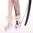 Delicate Handmade 30cm Fashion 14 Joints BJD Vinyl Constellation Doll Dress in Black Skirt Clothes