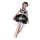 Delicate Handmade 30cm Fashion 14 Joints BJD Vinyl Constellation Doll Dress in Black Skirt Clothes