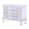 1/12 Dollhouse Miniature Furniture White Dresser 4-Drawer Cabinet Room Life Scenes Decoration Accessories