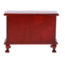 Handcrafts 1/12 Annatto Wooden 4-Drawer Cabinet Furniture for Dollhouse Room Item Accessory