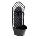 Retro Dolls House Bathroom Furnitures Decoration Metal Washbasin Model Black
