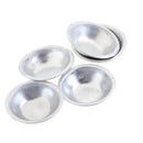 1/12 Scale Dollhouse Miniature Silver Metal Food Bowls 5 Piece