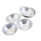 1/12 Scale Dollhouse Miniature Silver Metal Food Bowls 5 Piece