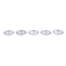 1/12 Scale Dollhouse Miniature Silver Metal Food Bowls 5 Piece