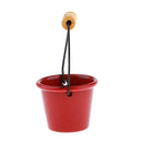 High Quality 1/12 Dollhouse Mini Accessory Kitchen Garden Water Bucket Pail Furniture Red