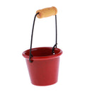 High Quality 1/12 Dollhouse Mini Accessory Kitchen Garden Water Bucket Pail Furniture Red