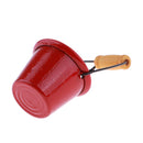 High Quality 1/12 Dollhouse Mini Accessory Kitchen Garden Water Bucket Pail Furniture Red