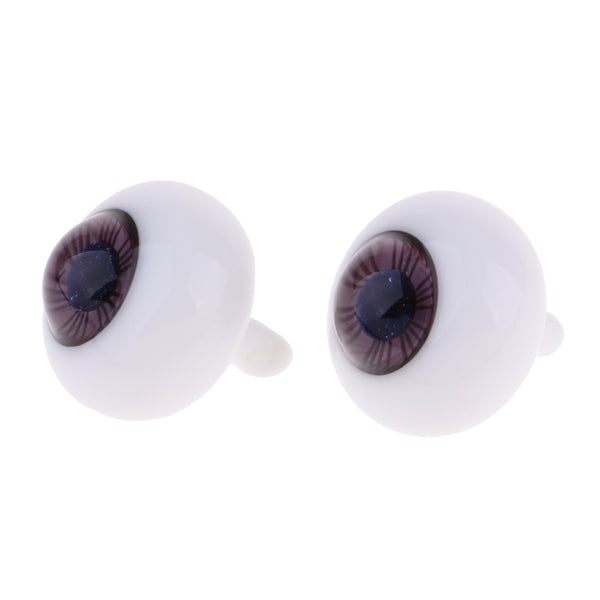 1/3 1/4 1/6 BJD Doll Safety Glass Eyeballs Purple Iris Eyes for MSD AS DZ LUTS Doll DIY Accessories 14mm Size