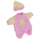 Lovely Jumpsuit Hat Outfit for Mellchan Doll 9-11inch Reborn Baby Girl Dolls Clothing Accessory