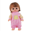 Lovely Jumpsuit Hat Outfit for Mellchan Doll 9-11inch Reborn Baby Girl Dolls Clothing Accessory