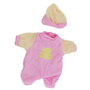 Lovely Jumpsuit Hat Outfit for Mellchan Doll 9-11inch Reborn Baby Girl Dolls Clothing Accessory
