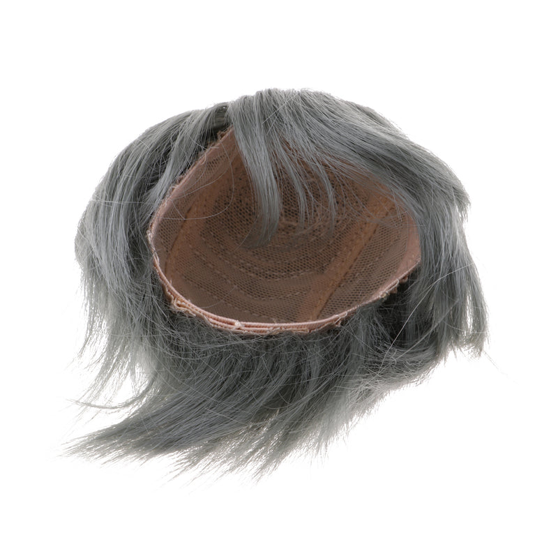 1/3 Male BJD Gray Short Hair Wig Hairpiece for Normal 70cm Uncle Dolls DIY Accessories