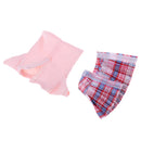 Stylish Short Sleeve Shirt Pleated Skirt Clothes Suit for 12inch Blythe Licca Doll Casual Outfit