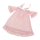 Sweet Fairy Skirt w/ Puff Sleeve Accessory for 1/3 BJD SD MSD Doll Dress Up Pink