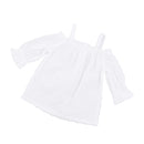 1/3 BJD Smart Doll Clothes for Dollfie DOD SD DD Bare Shoulder Top Shorts Casual Outfit White