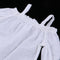 1/3 BJD Smart Doll Clothes for Dollfie DOD SD DD Bare Shoulder Top Shorts Casual Outfit White