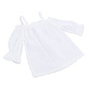 1/3 BJD Smart Doll Clothes for Dollfie DOD SD DD Bare Shoulder Top Shorts Casual Outfit White