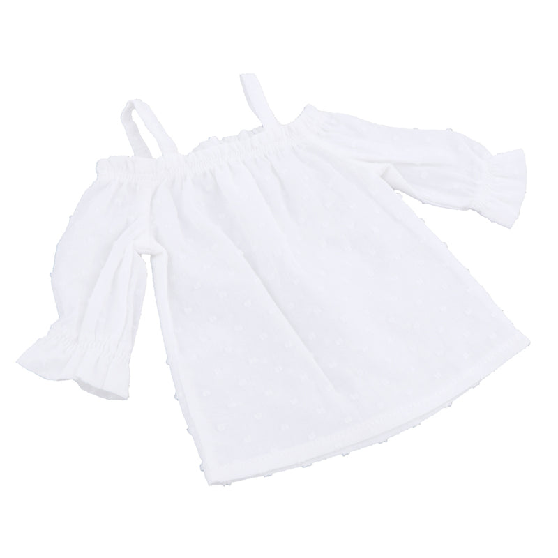 1/3 BJD Smart Doll Clothes for Dollfie DOD SD DD Bare Shoulder Top Shorts Casual Outfit White