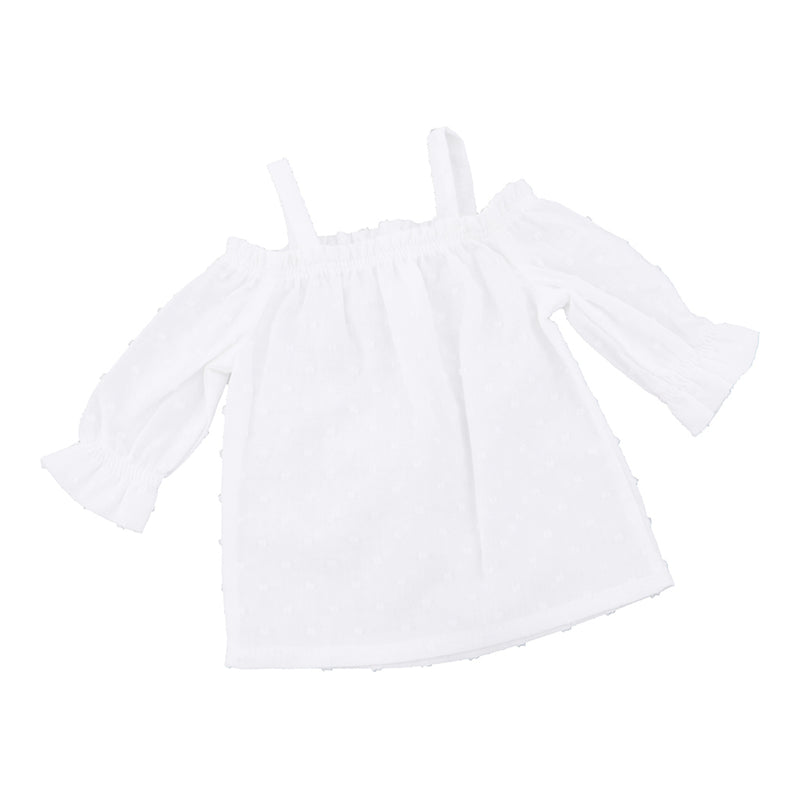 1/3 BJD Smart Doll Clothes for Dollfie DOD SD DD Bare Shoulder Top Shorts Casual Outfit White