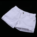 1/3 BJD Smart Doll Clothes Trousers for Dollfie DOD SD DD Bare Cuffed Shorts Casual Outfit White