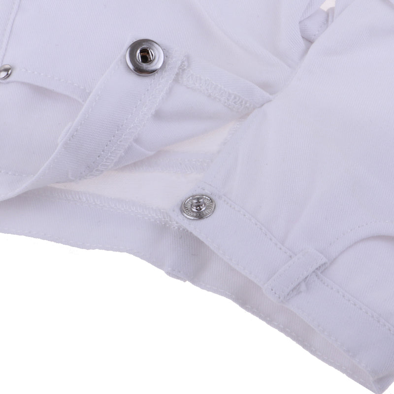 1/3 BJD Smart Doll Clothes Trousers for Dollfie DOD SD DD Bare Cuffed Shorts Casual Outfit White