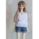 1/3 BJD Smart Doll Clothes Jeans Trousers for Dollfie DOD SD DD Bare Cuffed Shorts Casual Outfit