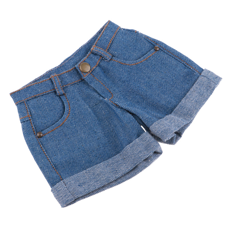 1/3 BJD Smart Doll Clothes Jeans Trousers for Dollfie DOD SD DD Bare Cuffed Shorts Casual Outfit