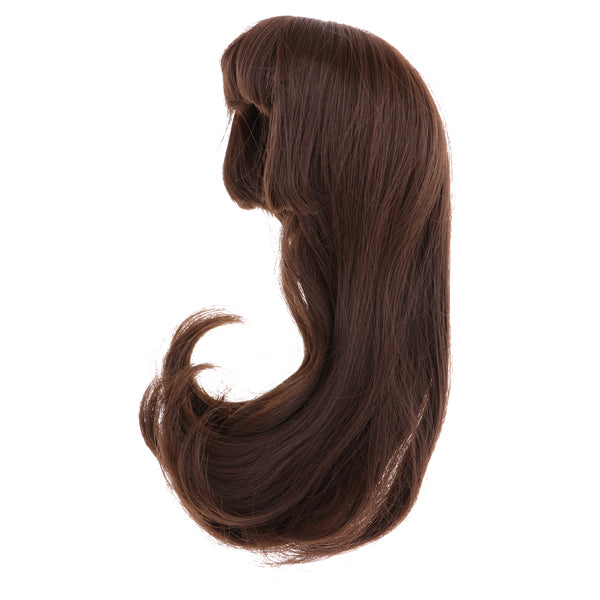 1/3 Ball Joint Doll 9-10inch BJD Full Wig Brown Hair for DOD LUTS DZ Volks Doll Hairpiece Supplies Accessory