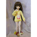 1/3 Ball Joint Doll 9-10inch BJD Full Wig Brown Hair for DOD LUTS DZ Volks Doll Hairpiece Supplies Accessory